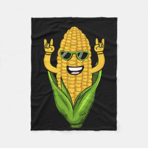 Cool Corn Art Men Women Farmer Dancing Corn On Cob Fleece Blanket