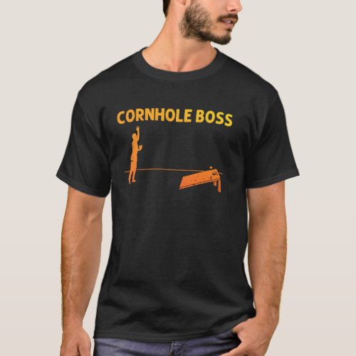 Cool Cornhole Art For Men Women Corn Hole Team Pla T-Shirt