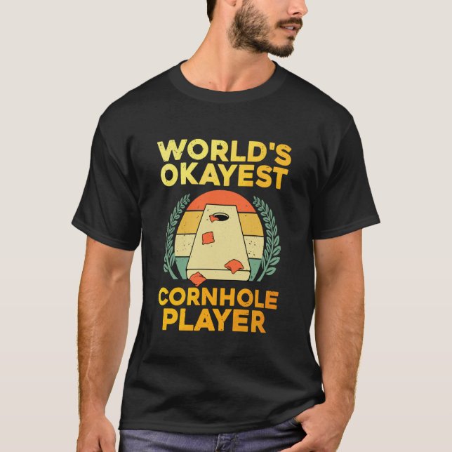 Cool Cornhole Design for Men Women Corn Hole Cornh T-Shirt (Front)
