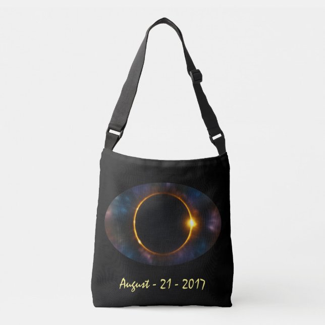 Cool Cosmic Eye 2017 Total Solar Eclipse Crossbody Bag (Front)