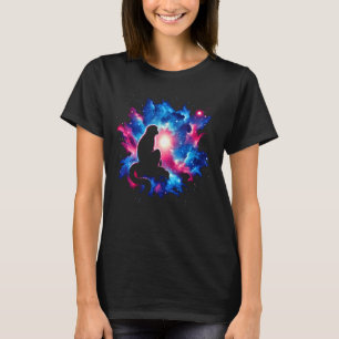 Cool Cosmic Siamang Monkey Galaxy Graphic Space Ar T-Shirt