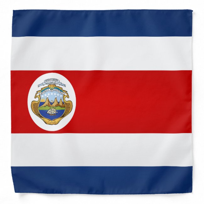 Cool Costa Rica Flag Fashion Bandana