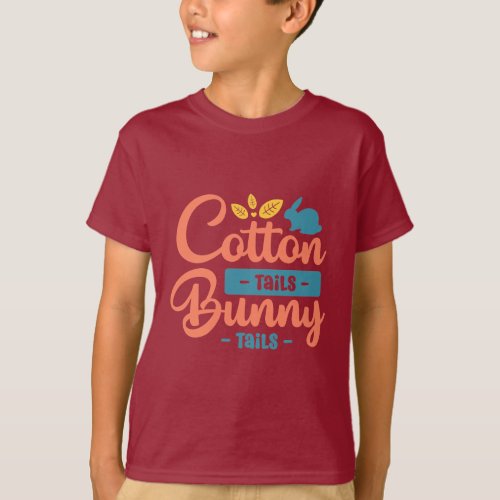 cool cotton bunny tails cool kids graphic design T_Shirt