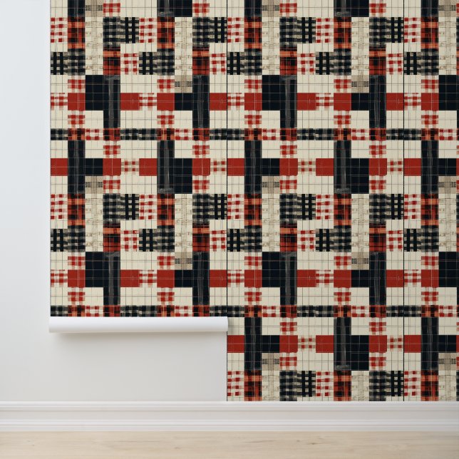 Cool Country plaid tiled pattern Wallpaper (Application)