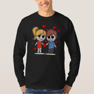 Cool Couple In Love Valentine's Day Couple Heart   T-Shirt