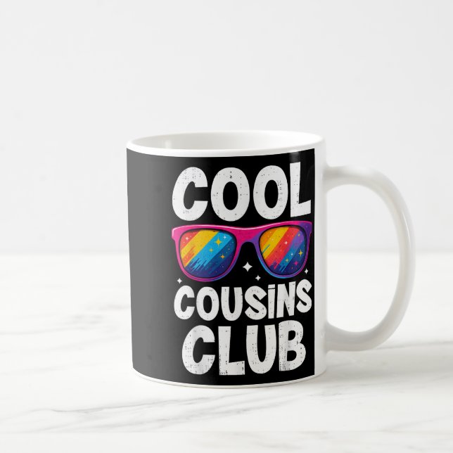 Cool Cousins Club Family Matching Funny Cousin Squ Coffee Mug (Right)
