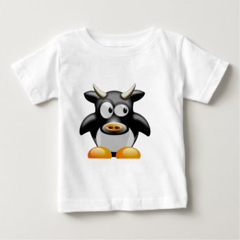 Cool Cow Baby T-shirt by Clip_arts at Zazzle