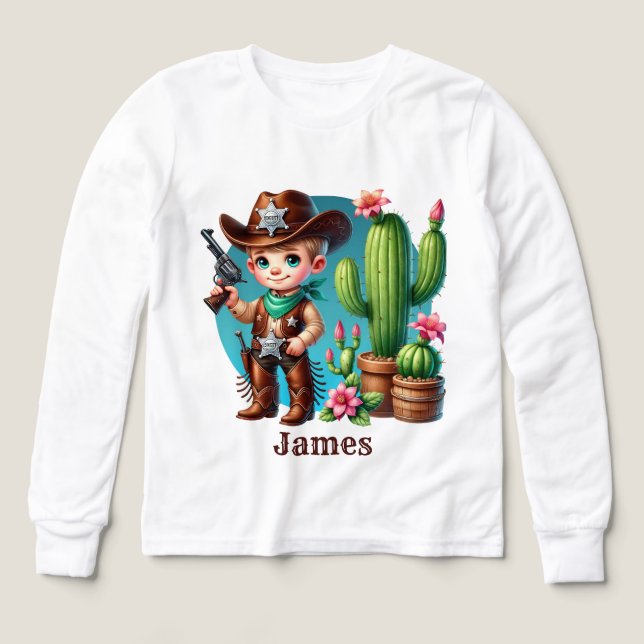 Cool Cowboy Lovers Customizable Tri-Blend Shirts (Design Front)