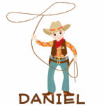 Cool cowboy with a lasso kids Birthday Party Cutout<br><div class="desc">Cool cowboy with a lasso kids Birthday Party</div>
