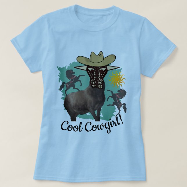 Cool Cowgirl T-Shirt (Design Front)