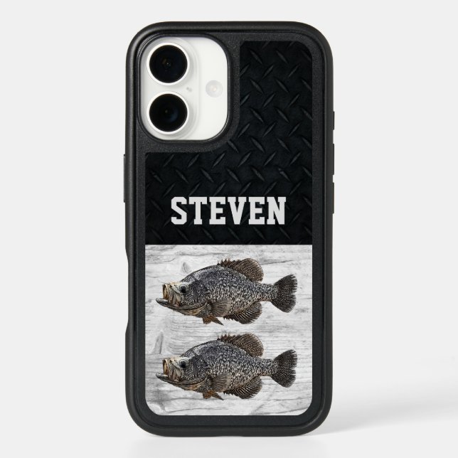 Cool Crappie Name Fishing Panfish Angler Otterbox iPhone Case (Back)