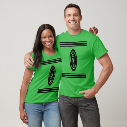 Cool Crayon Halloween Costume Group Couple Family T_Shirt