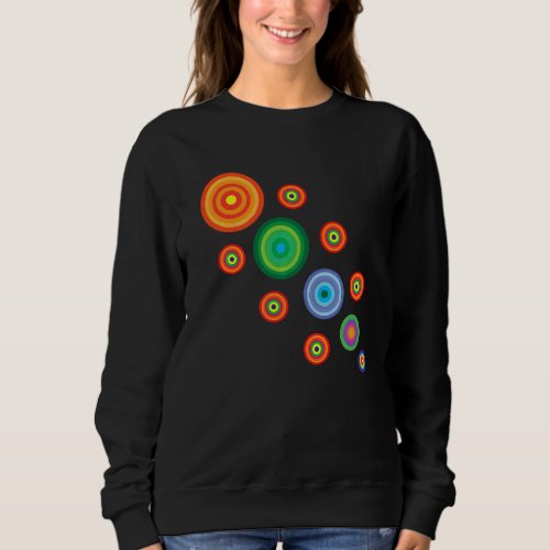 Cool Creative Artwork Circle Illustration Sweatshirt