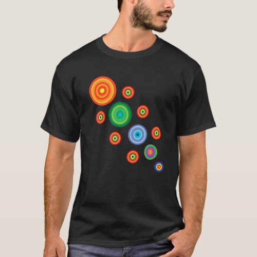Cool Creative Artwork Circle Illustration T_Shirt