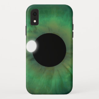 Cool Creepy eyePhone Green Eye Iris Eyeball iPhone XR Case