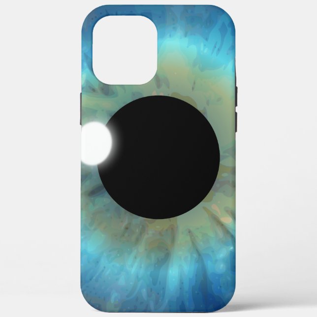 Cool Creepy Weird eyePhone Blue Eye Eyeball Case-Mate iPhone Case (Back)