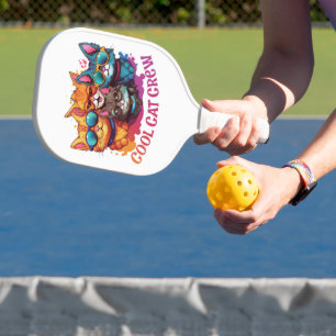 Cool Crew Cats Pickleball Paddle
