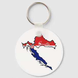Cool Croatia Keychain