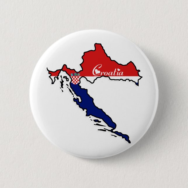 Cool Croatia Pinback Button (Front)