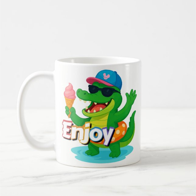Cool Croc Summer Vibes Mug (Left)