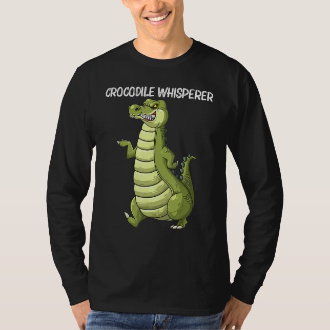 Cool Crocodile For Men Women Alligator Reptile Ani T-Shirt (Front)