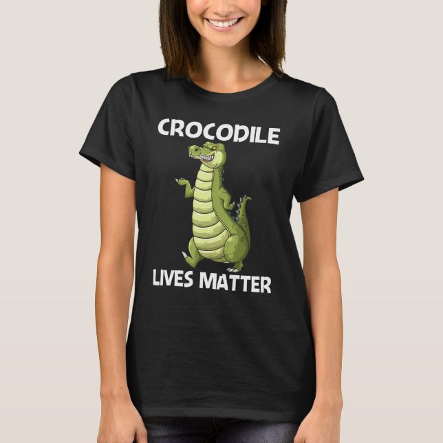 Cool Crocodile For Men Women Alligator Reptile Ani T-Shirt (Front)