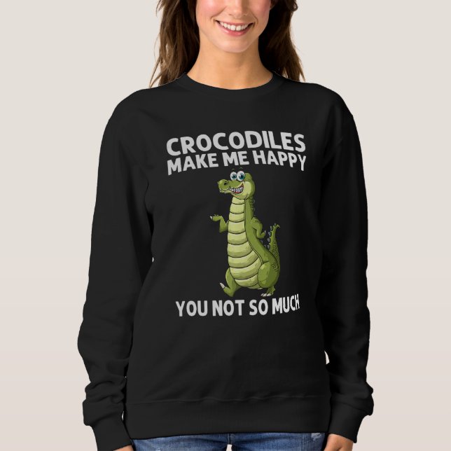 Cool Crocodile For Men Women Alligator Zookeeper Z Sweatshirt (Front)