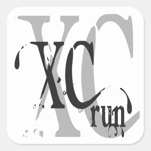 Cool Cross Country Running XC Stickers