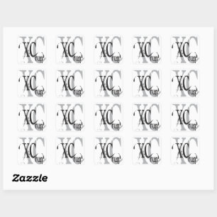 Cool Cross Country Running XC Stickers