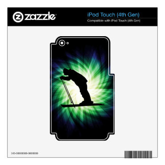 Cool Cross Country Snow Ski Decal For iPod Touch 4G