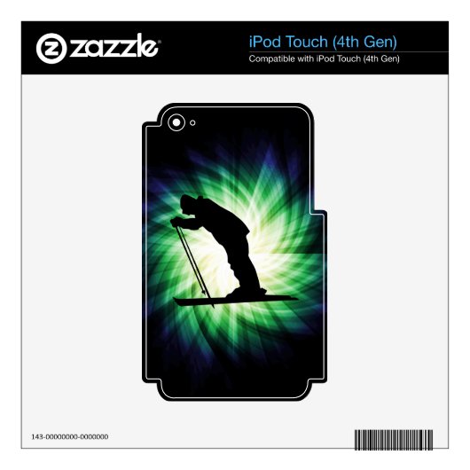 Cool Cross Country Snow Ski Decal For iPod Touch 4G (Product)