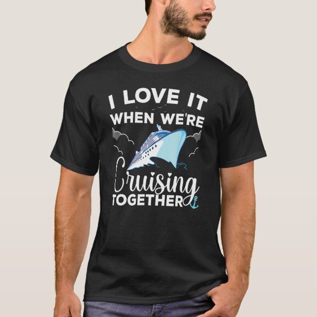 Cool Cruise Men Women Cruising  Matching Couple T-Shirt (Front)