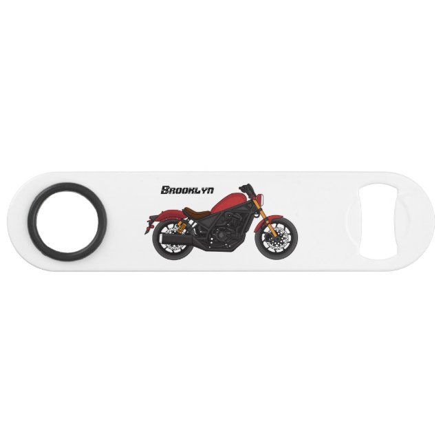 Cool cruiser style motorcycle bar key (Front (Horizontal))