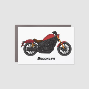 Cool cruiser style motorcycle car magnet