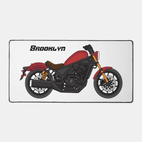 Cool cruiser style motorcycle desk mat