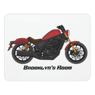 Cool cruiser style motorcycle door sign