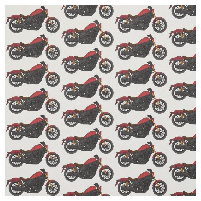 Cool cruiser style motorcycle fabric (Swatch)