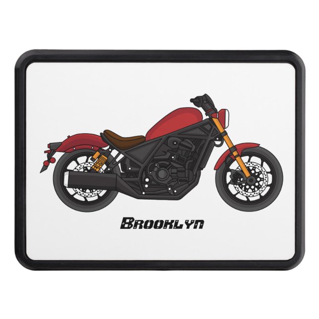 Cool cruiser style motorcycle  hitch cover (Front)