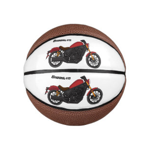 Cool cruiser style motorcycle mini basketball