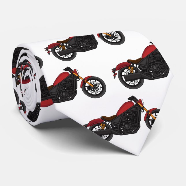 Cool cruiser style motorcycle neck tie (Rolled)
