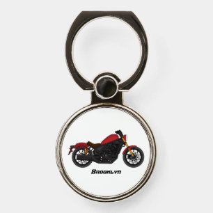 Cool cruiser style motorcycle phone ring stand