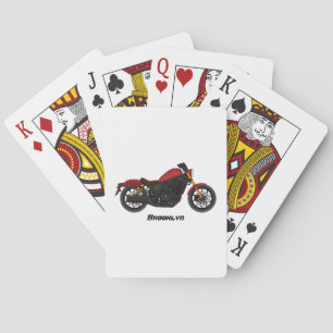 Cool cruiser style motorcycle poker cards