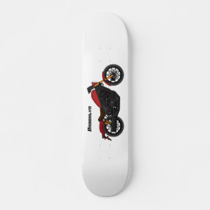 Cool cruiser style motorcycle skateboard