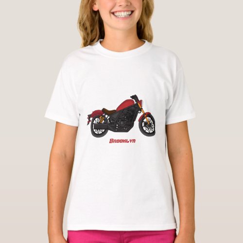 Cool cruiser style motorcycle T_Shirt