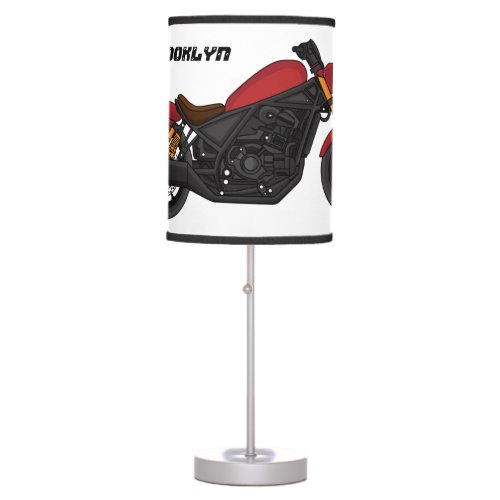Cool cruiser style motorcycle table lamp