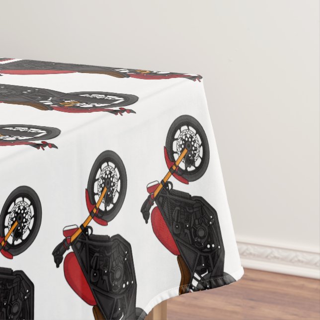 Cool cruiser style motorcycle  tablecloth (In Situ)