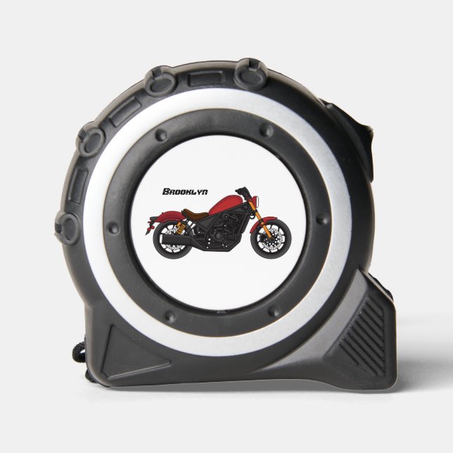 Cool cruiser style motorcycle tape measure (Front)