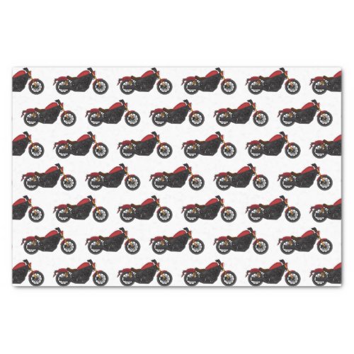 Cool cruiser style motorcycle  tissue paper