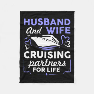 Cool Cruising Art For Men Women Husband Wife Match Fleece Blanket