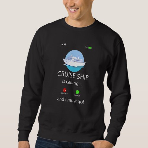 Cool Cruising For Men Women Cruise Ship Family Tri Sweatshirt